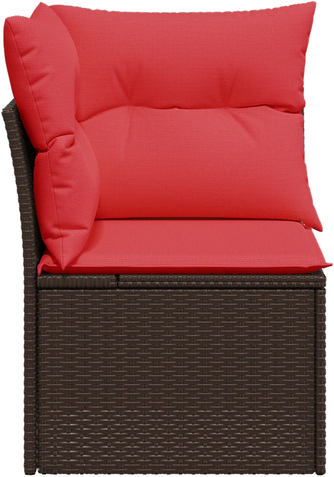 Sodo sofa su pagalve Ruda 62 x 62 x 69 cm Poli ratanas