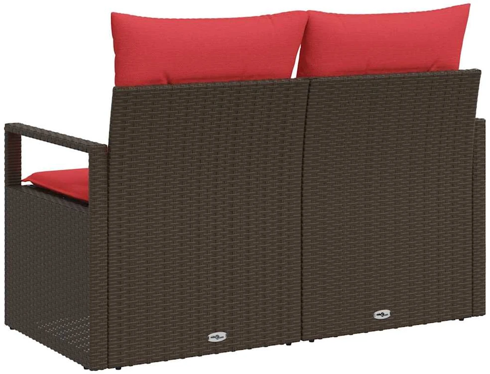 Sodo sofa su pagalve su saugykla 120 x 62 x 69 cm poliratanas