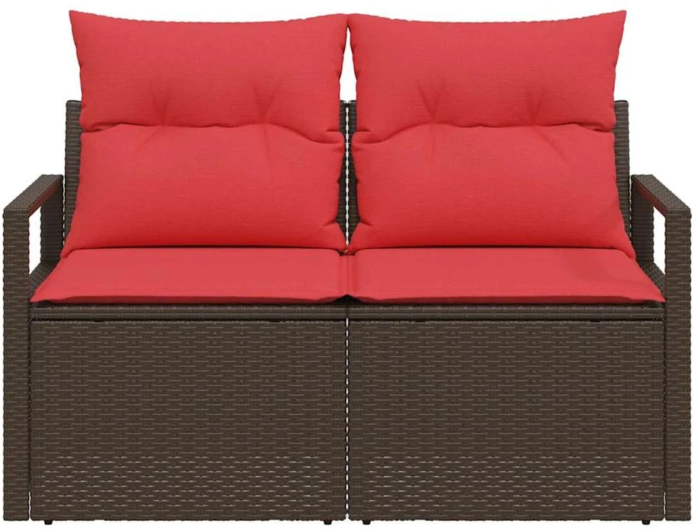Sodo sofa su pagalve su saugykla 120 x 62 x 69 cm poliratanas