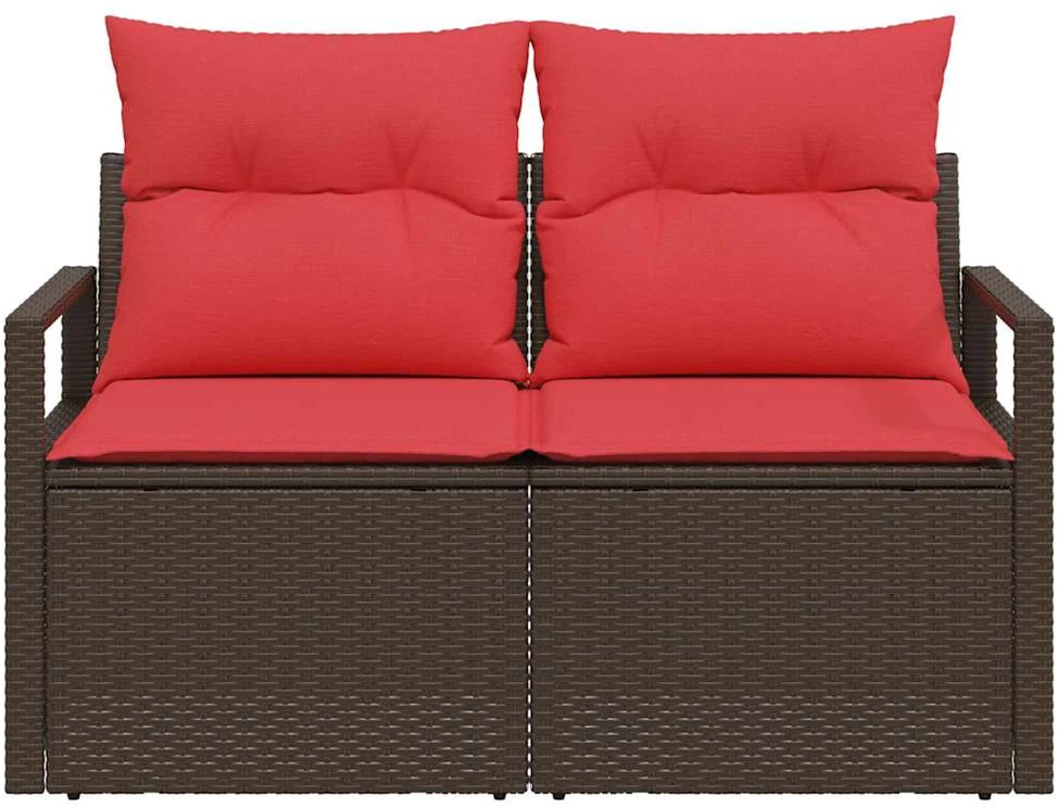 Sodo sofa su pagalve su saugykla 120 x 62 x 69 cm poliratanas