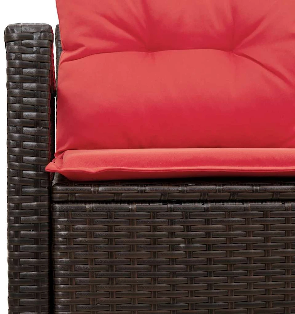 Sodo sofa su pagalve su saugykla 120 x 62 x 69 cm poliratanas