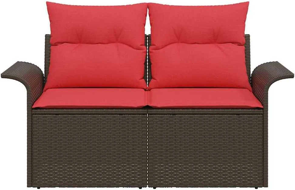 Sodo sofa 2-Vietų skaičius poliratanas
