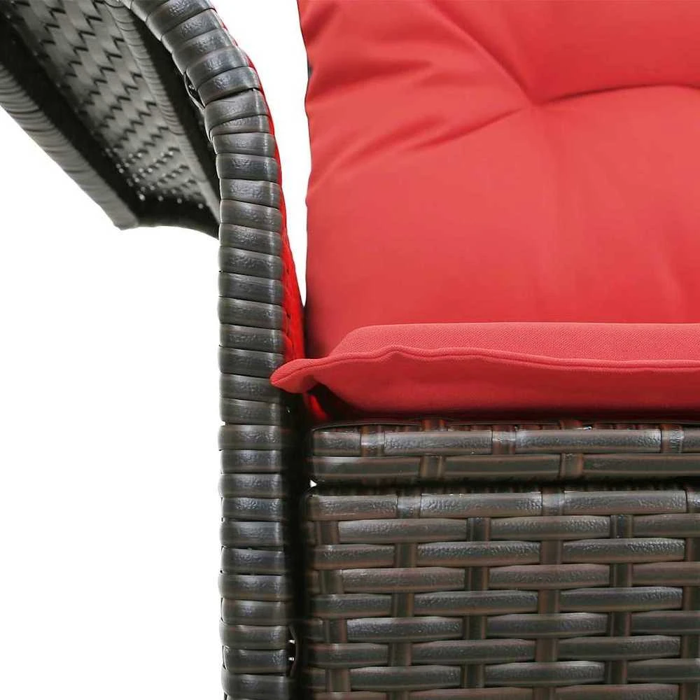 Sodo sofa 2-Vietų skaičius poliratanas