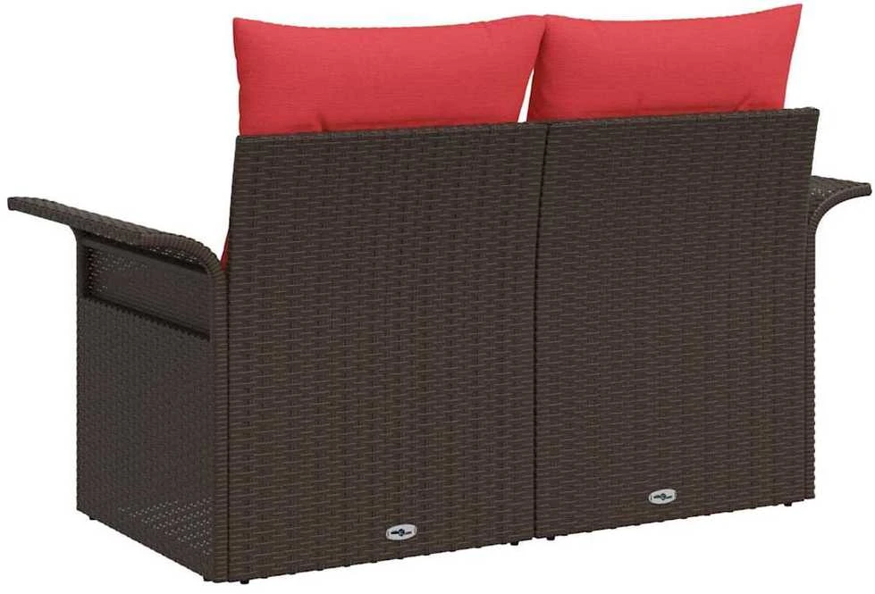 Sodo sofa 2-Vietų skaičius poliratanas