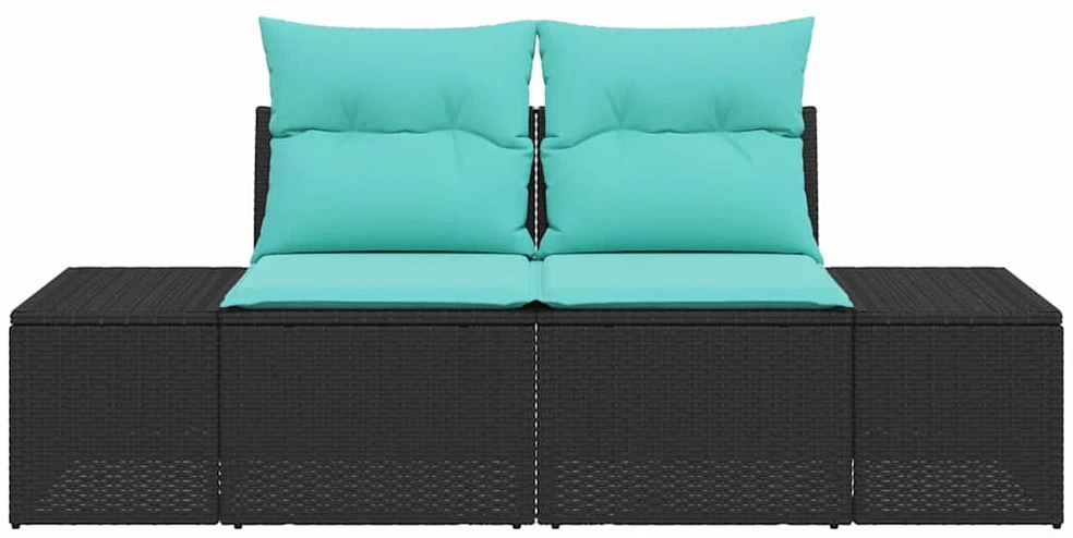 Sodo sofa su pagalve su saugykla 184 x 62 x 69 cm poliratanas