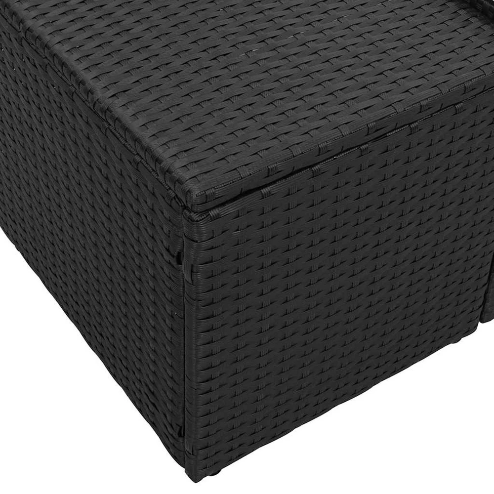 Sodo sofa su pagalve su saugykla 184 x 62 x 69 cm poliratanas