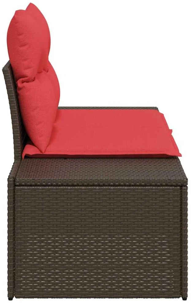 Sodo sofa su pagalve su saugykla 184 x 62 x 69 cm poliratanas