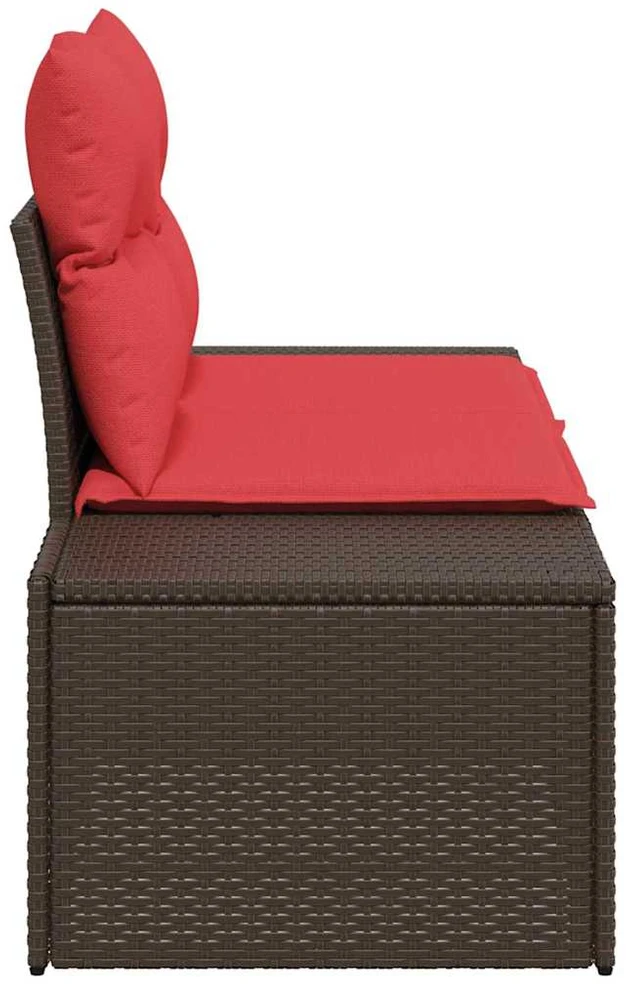 Sodo sofa su pagalve su saugykla 184 x 62 x 69 cm poliratanas