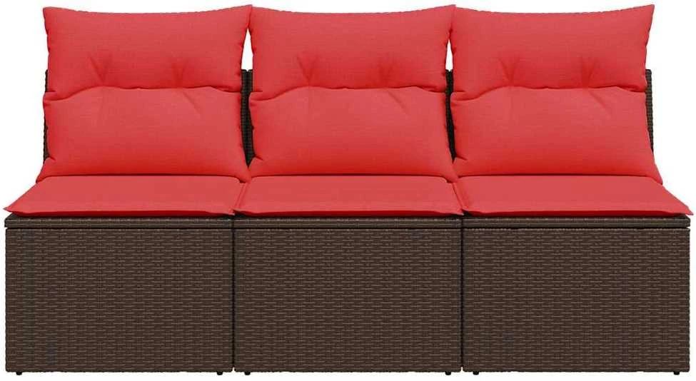 | Sodo sofa | su pagalve Ruda 165 x 62 x 69 cm Poli ratanas