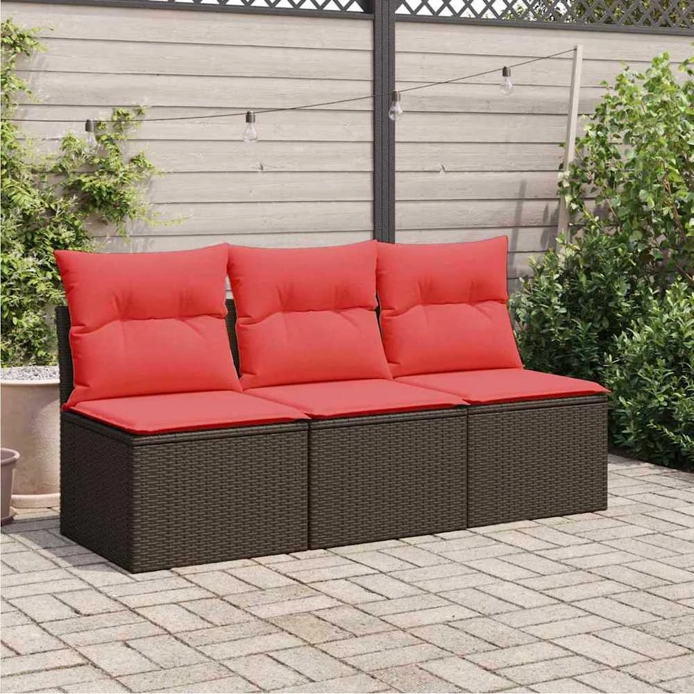 | Sodo sofa | su pagalve Ruda 165 x 62 x 69 cm Poli ratanas