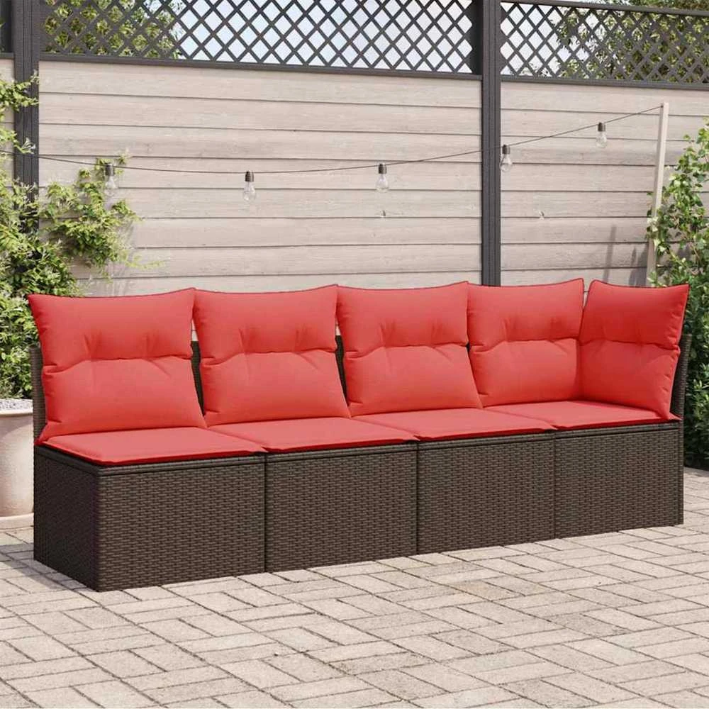 | Sodo sofa | su pagalve Ruda 227 x 62 x 69 cm poliratanas