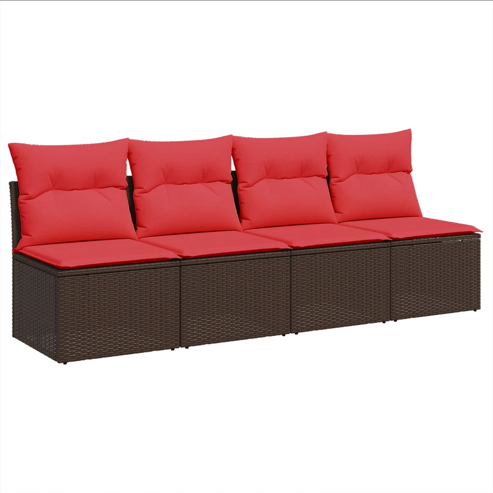 | Sodo sofa | su pagalve Ruda 220 x 62 x 69 cm poliratanas