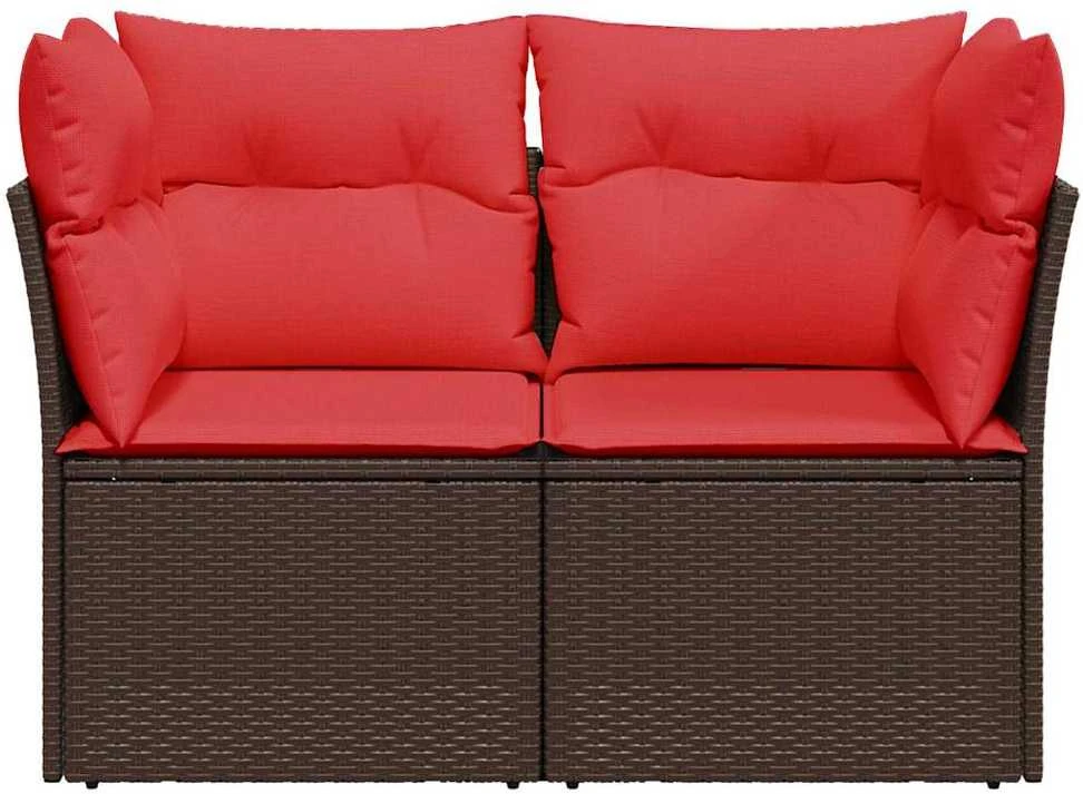 | Sodo sofa | su pagalve Ruda 124 x 62 x 69 cm Poli ratanas