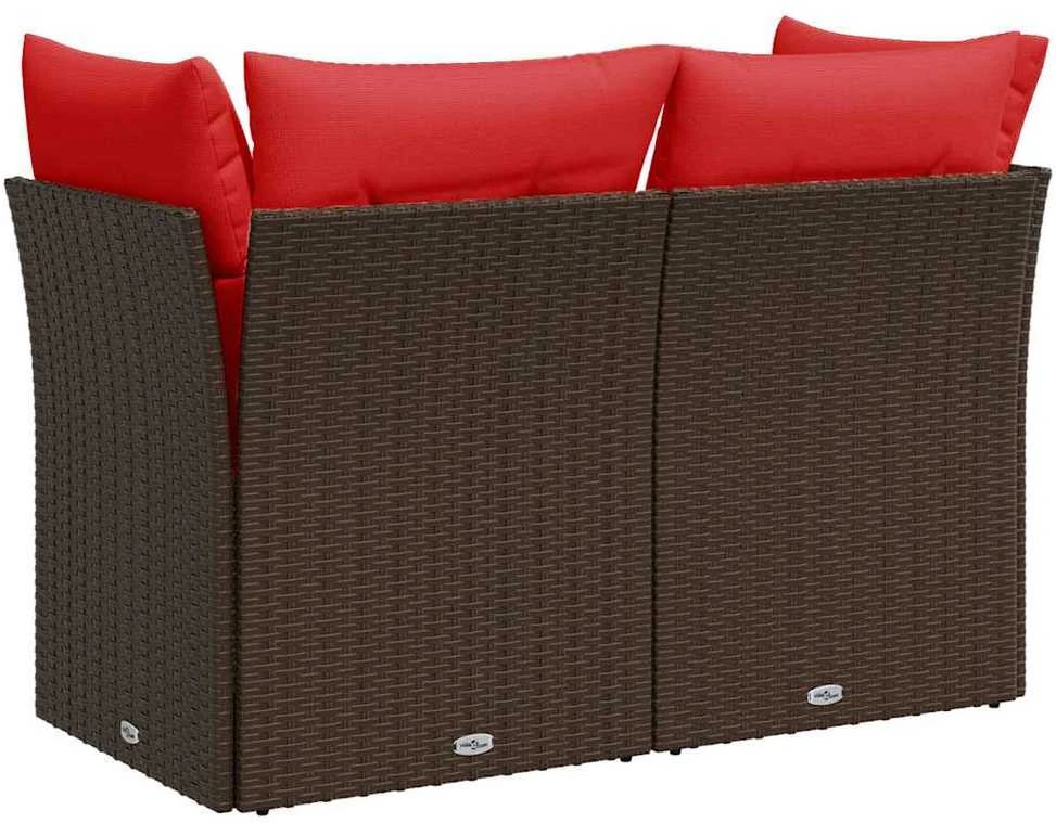 | Sodo sofa | su pagalve Ruda 124 x 62 x 69 cm Poli ratanas