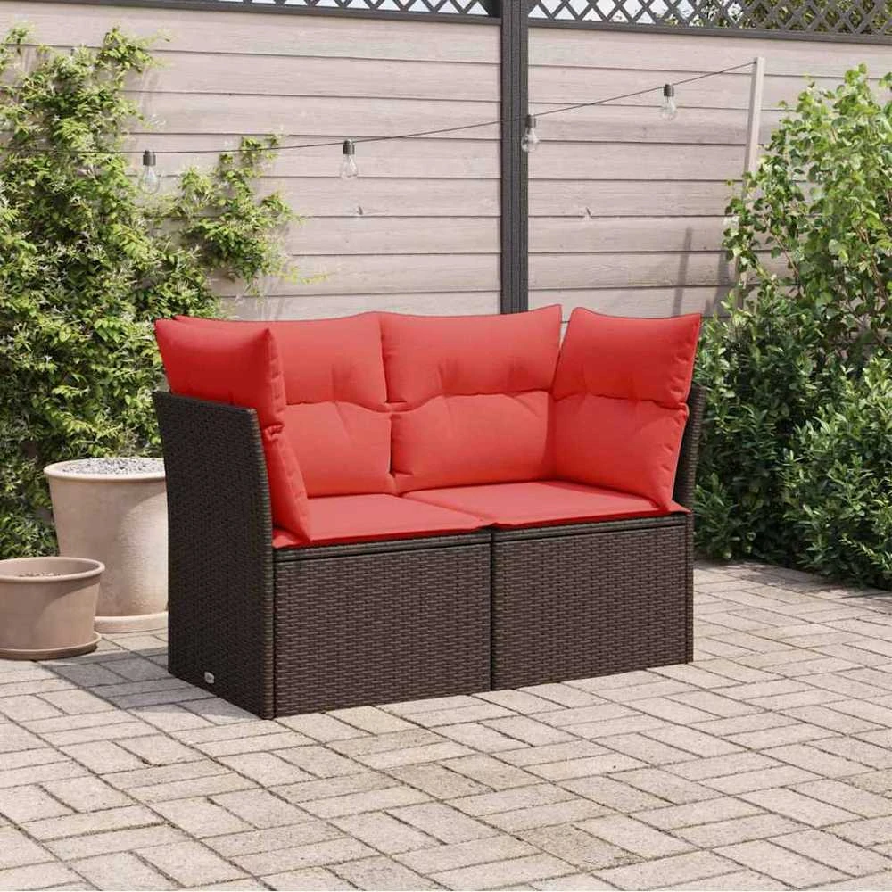 | Sodo sofa | su pagalve Ruda 124 x 62 x 69 cm Poli ratanas