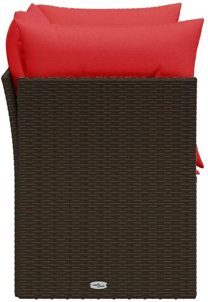 | Sodo sofa | su pagalve Ruda 124 x 62 x 69 cm Poli ratanas