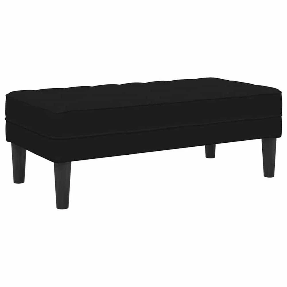 Sofa Sofos komplektas 2 vnt. Juoda Poliesteris