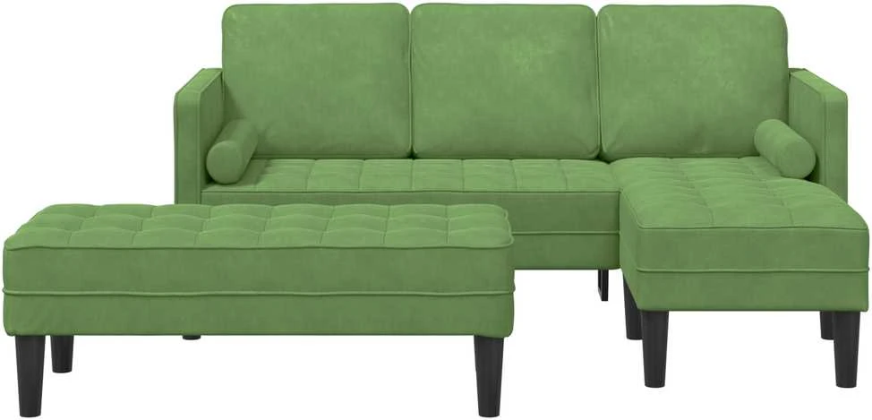 Sofa Sofos komplektas 2 vnt. Šviesiai žalia Poliesteris