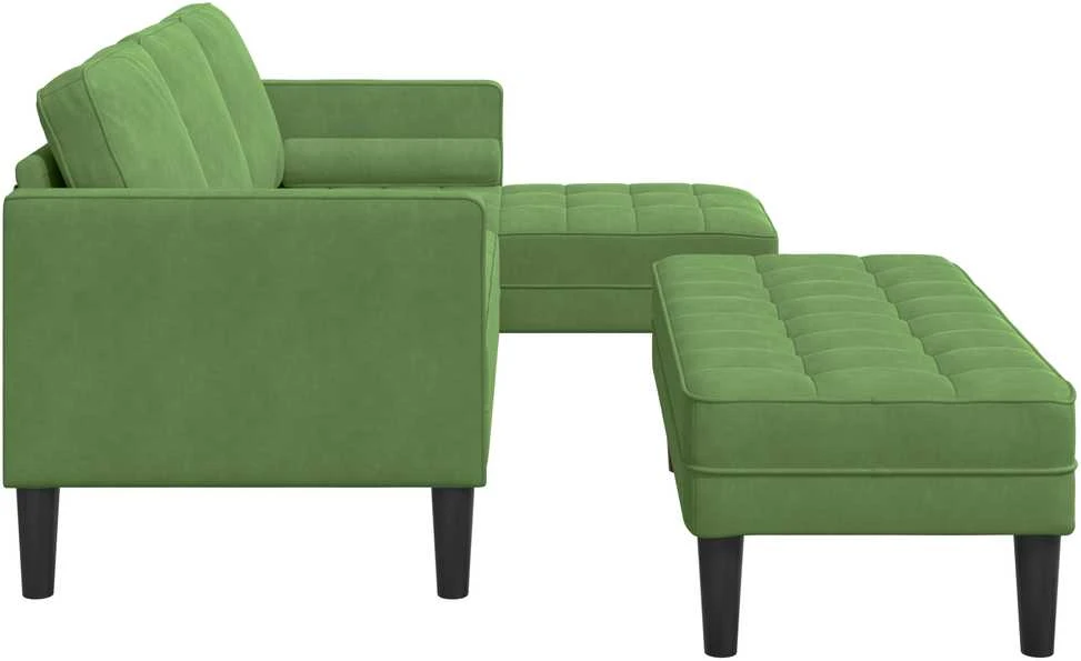 Sofa Sofos komplektas 2 vnt. Šviesiai žalia Poliesteris