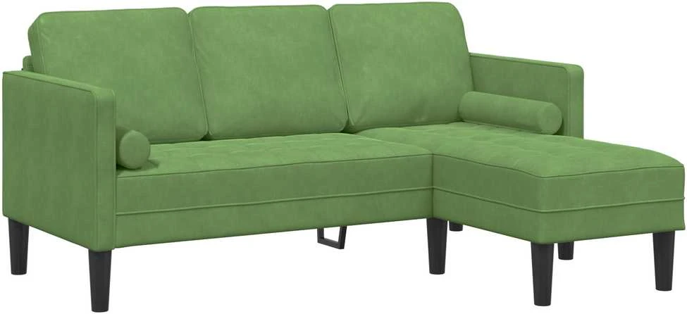 Sofa Sofos komplektas 2 vnt. Šviesiai žalia Poliesteris