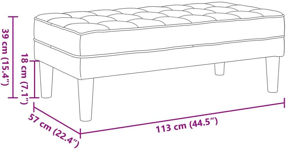 Sofa Sofos komplektas 2 vnt. Šviesiai žalia Poliesteris