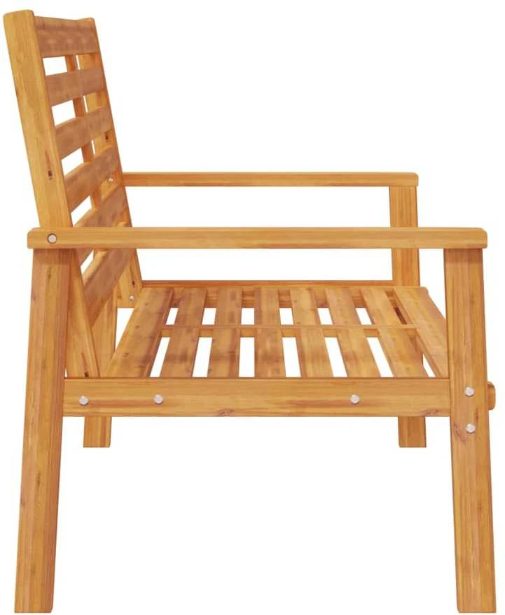 Sodo sofa-suoliukas, 120cm, akacijos medienos masyvas