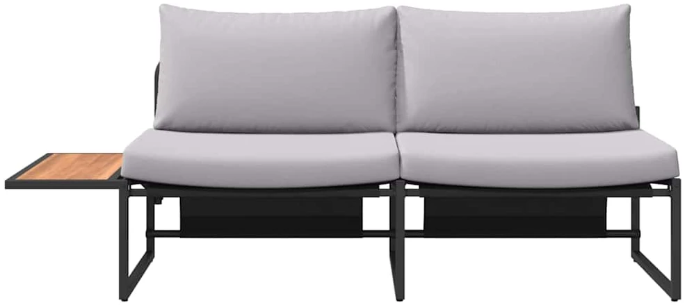 Sodo sofa Šviesiai pilka 200,5 x 70 x 85,5 cm Plienas