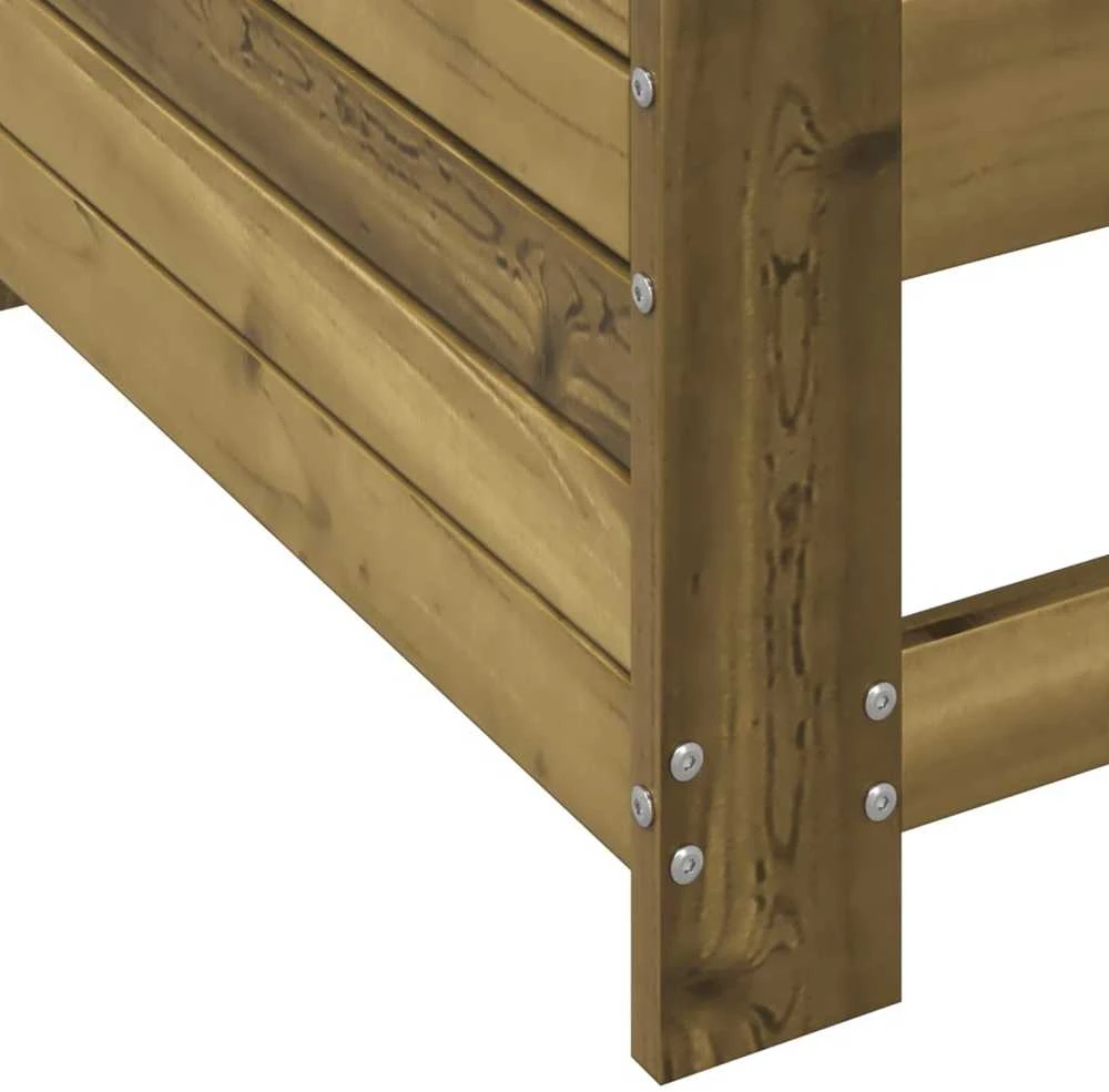 Sodo sofos dalis, 69x62x70,5cm, impregnuota pušis, su porankiu