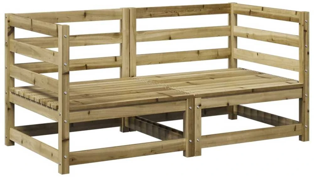 Lauko baldų komplektas Sodo sofos komplektas, 2 dalių, impregnuota pušies mediena
