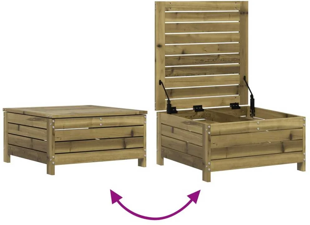 Lauko baldų komplektas Sodo sofos komplektas, 4 dalių, impregnuota pušis
