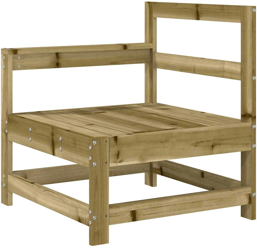 Lauko baldų komplektas Sodo sofos komplektas, 4 dalių, impregnuota pušis