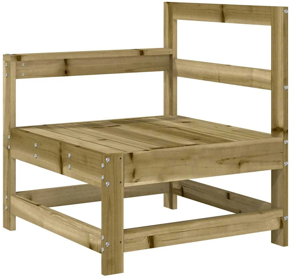 Lauko baldų komplektas Sodo sofos komplektas, 5 dalių, impregnuota pušies mediena