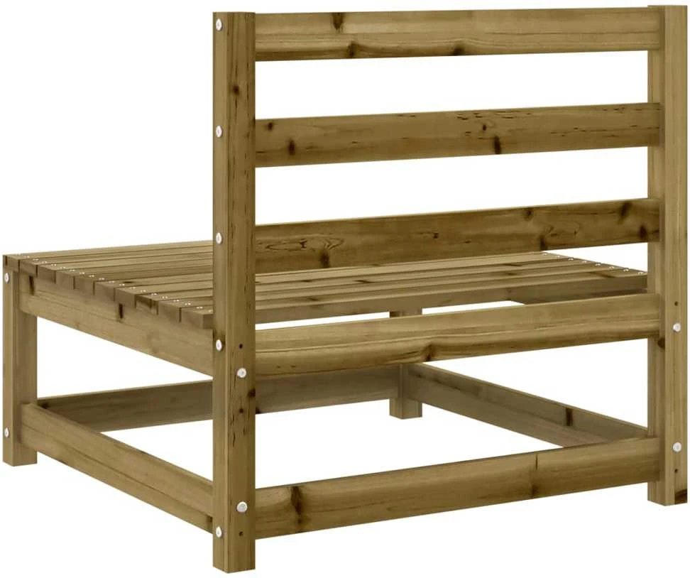 Lauko baldų komplektas Sodo sofos komplektas, 9 dalių, impregnuota pušies mediena
