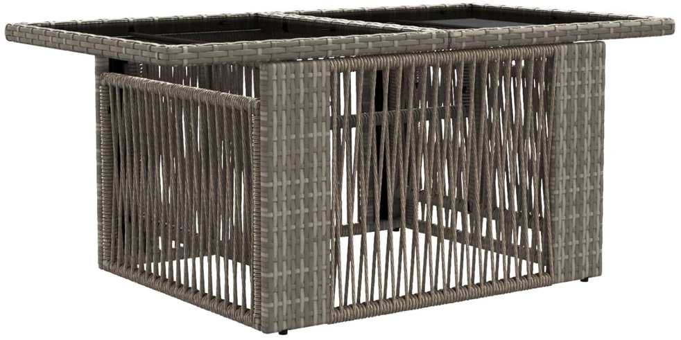 Sodo Sofų Rinkinys 11 vnt. Pilka poliratanas