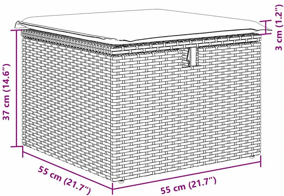 Sodo Sofų Rinkinys 11 vnt. poliratanas