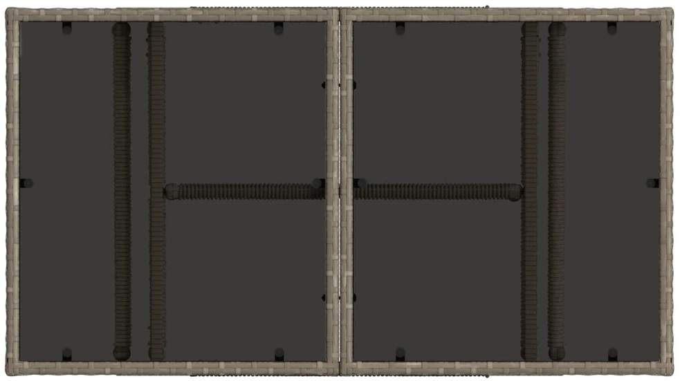Lauko baldų komplektas Sodo Sofų Rinkinys 12 vnt. Pilka poliratanas