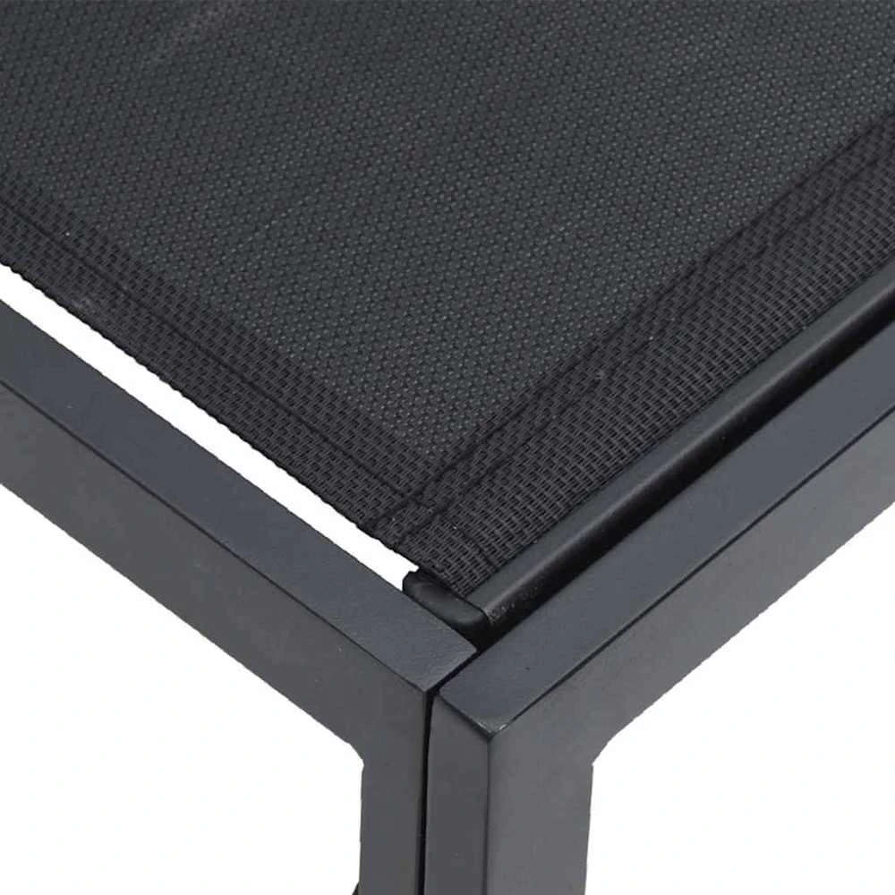 Lauko baldų komplektas Sodo Sofų Rinkinys 5 vnt. Juoda metalas