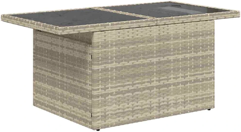 Sodo Sofų Rinkinys 5 vnt. 4-Vietų skaičius Šviesiai pilka