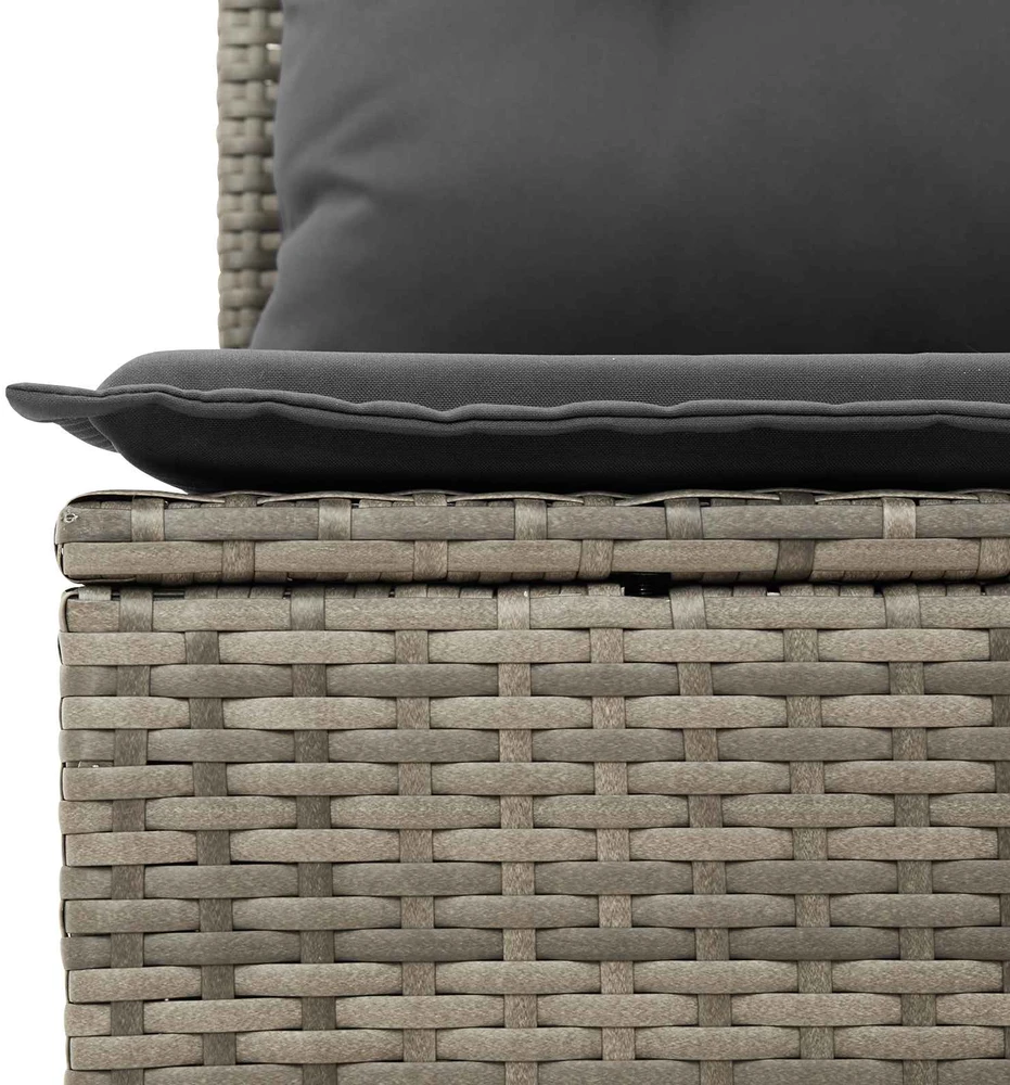 Sodo Sofų Rinkinys 5 pcs 4-Seater Pilka poliratanas
