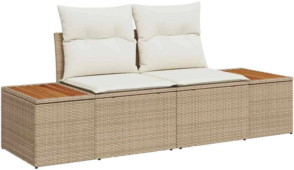 Sodo Sofų Rinkinys 5 vnt. Smėlio poliratanas