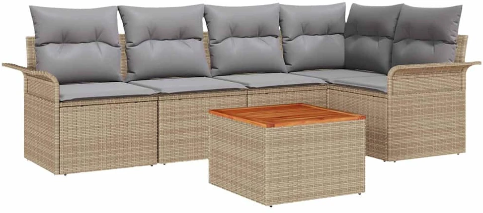 Sofa Sodo Sofų Rinkinys 6 vnt. 5-Vietų skaičius