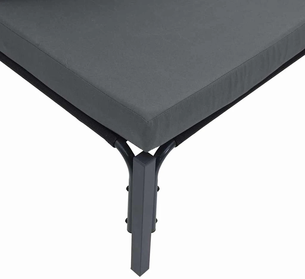 Sodo Sofų Rinkinys 6 vnt. Juoda Plienas
