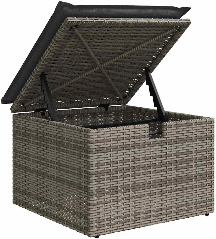 Sodo Sofų Rinkinys 6 vnt. Pilka poliratanas