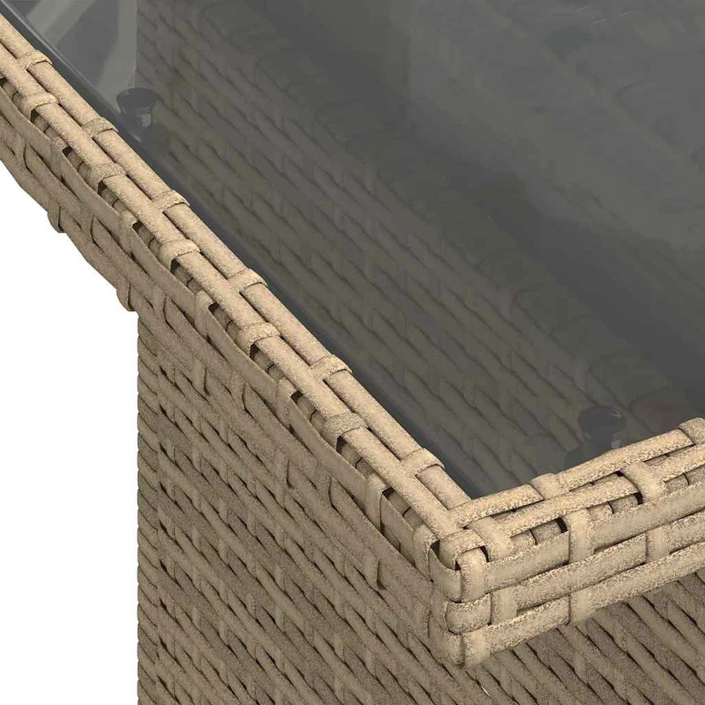Sodo Sofų Rinkinys 6 vnt. Smėlio poliratanas