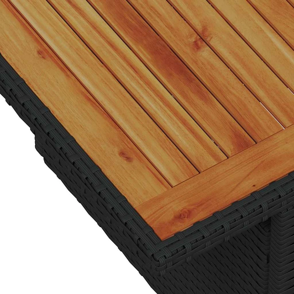 Sodo Sofų Rinkinys 7 vnt. Juoda
