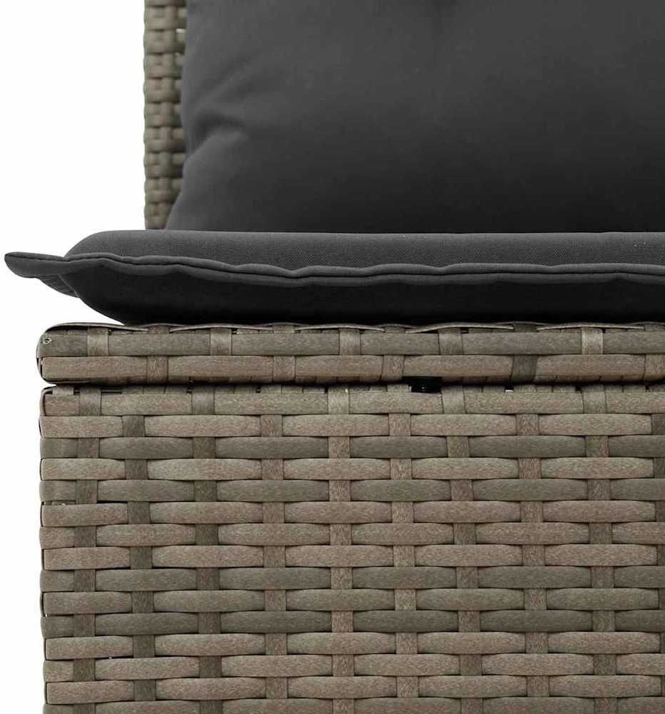 Sodo Sofų Rinkinys 7 vnt. Pilka poliratanas