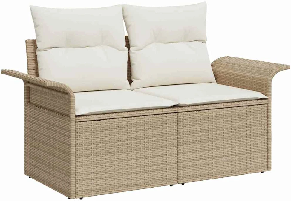 Sodo Sofų Rinkinys 8 vnt. 7-Vietų skaičius Bežinė ir kreminė