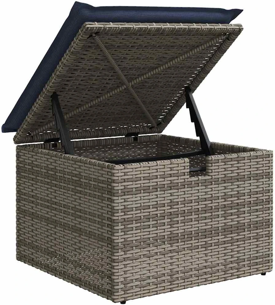Sodo Sofų Rinkinys 8 vnt. Pilka poliratanas