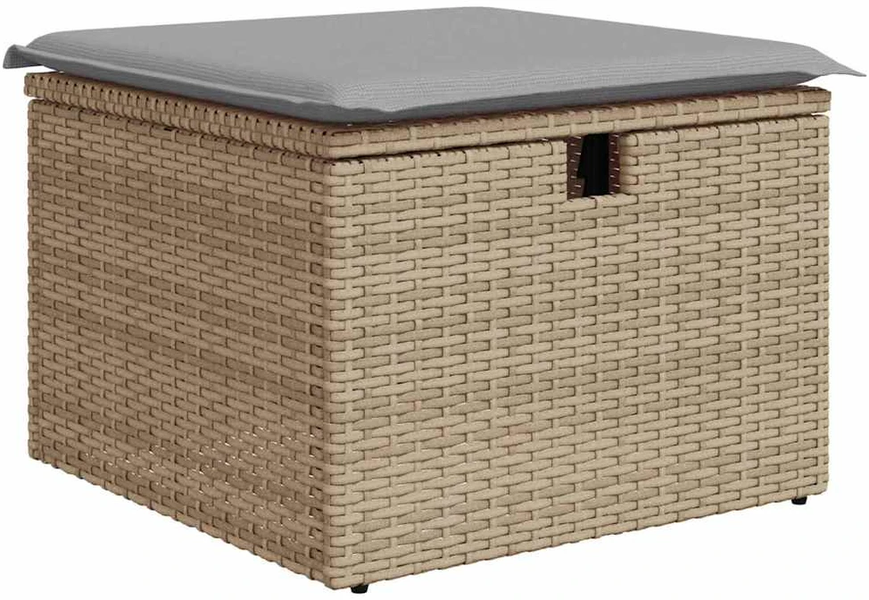 Sodo Sofų Rinkinys 9 vnt. Smėlio poliratanas