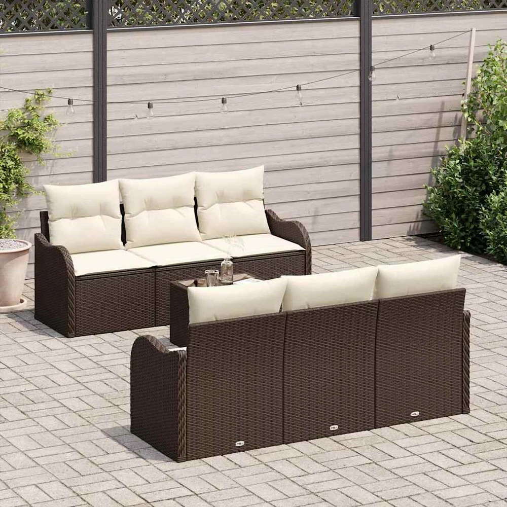 Sodo Sofų Rinkinys Ruda 55 x 55 x 37 cm poliratanas